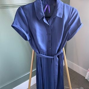 Seraphine dress with pleated bottom. Slip included